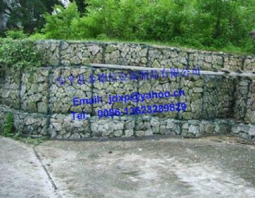 Green Coated Gabion Box,